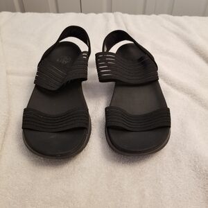 Skecher Womens Arch Comfort Black Sandals Size 7 SN179006